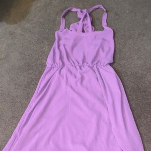 Lavender open back dress